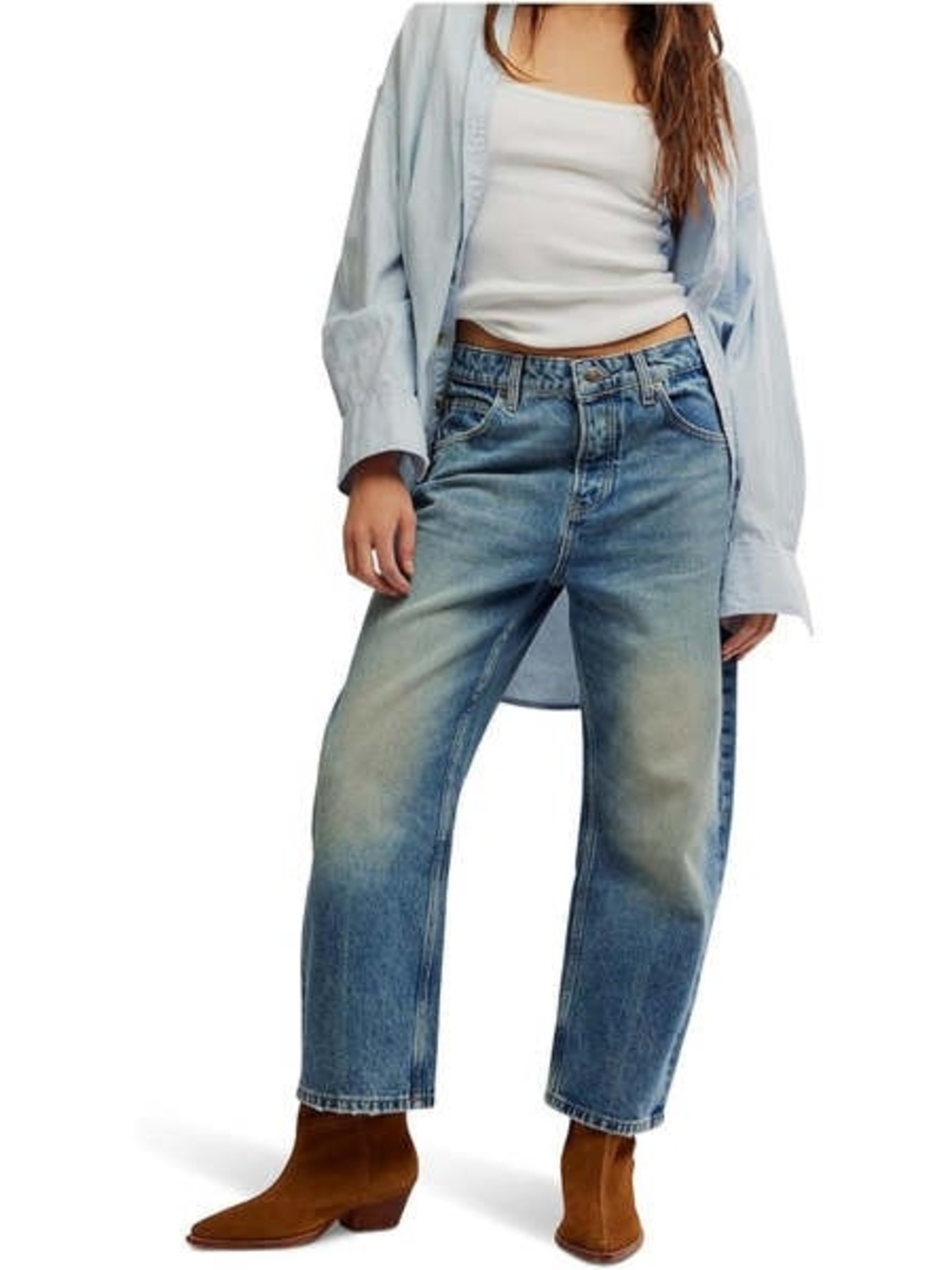 We The Free Deep Trance Dropped Boyfriend Jeans NWOT